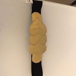 Zara black and gold belt